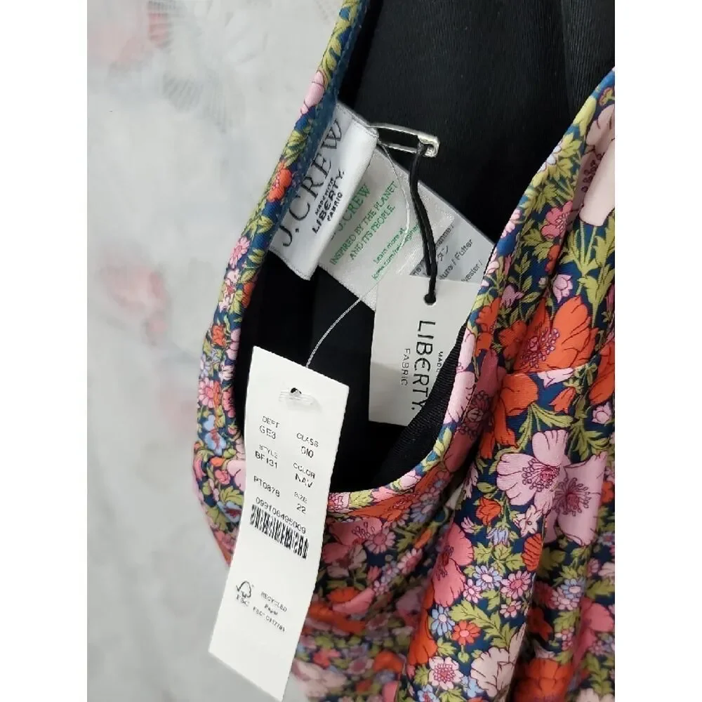 J.Crew Liberty Plunge one-piece swimsuit in the Meadow Song floral print Size 22